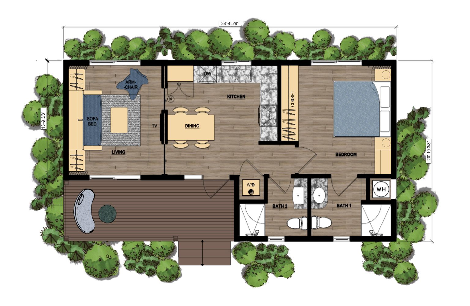 modular home_greenscape